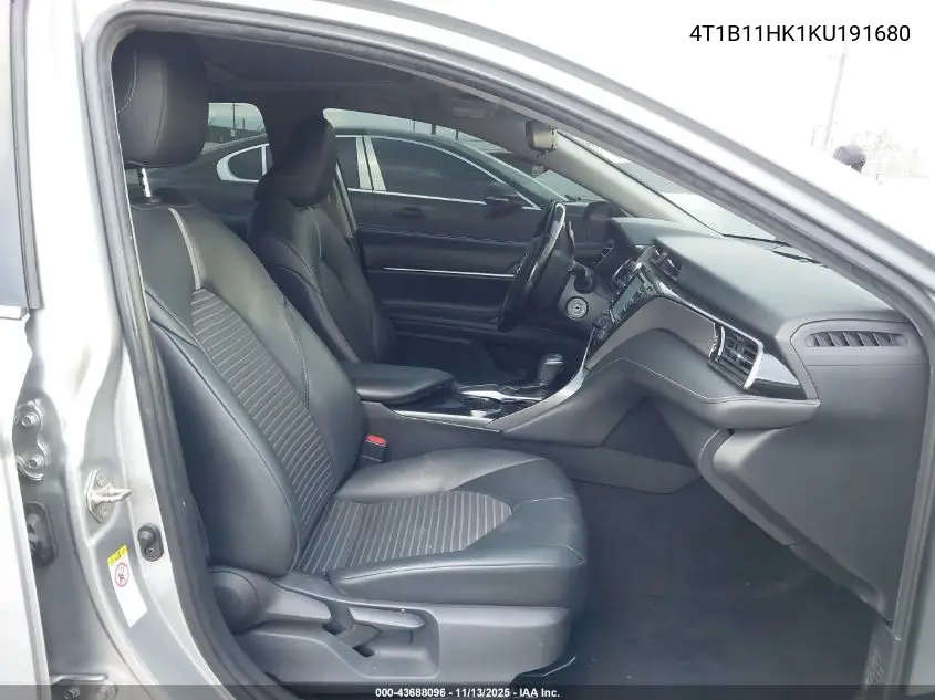 4T1B11HK1KU191680 2019 Toyota Camry Se