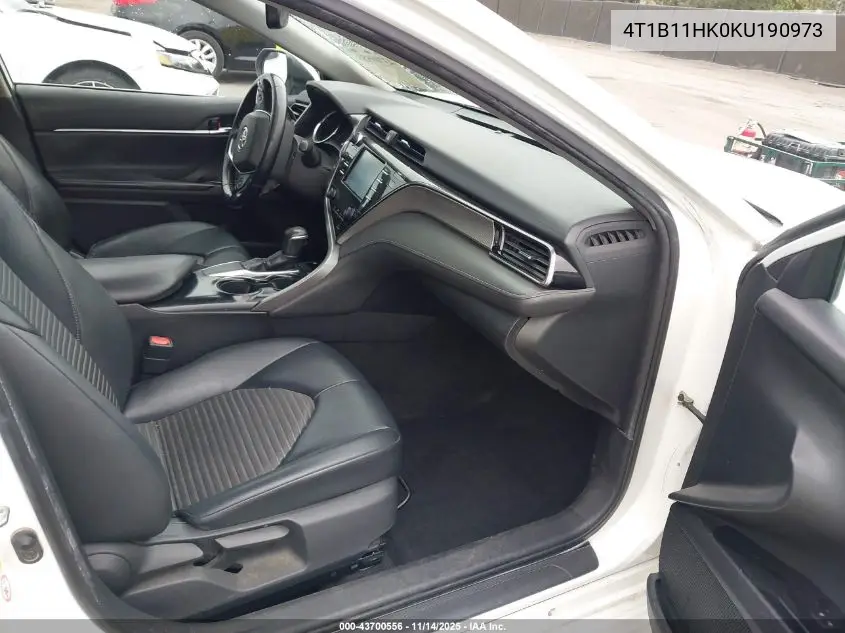 4T1B11HK0KU190973 2019 Toyota Camry Se