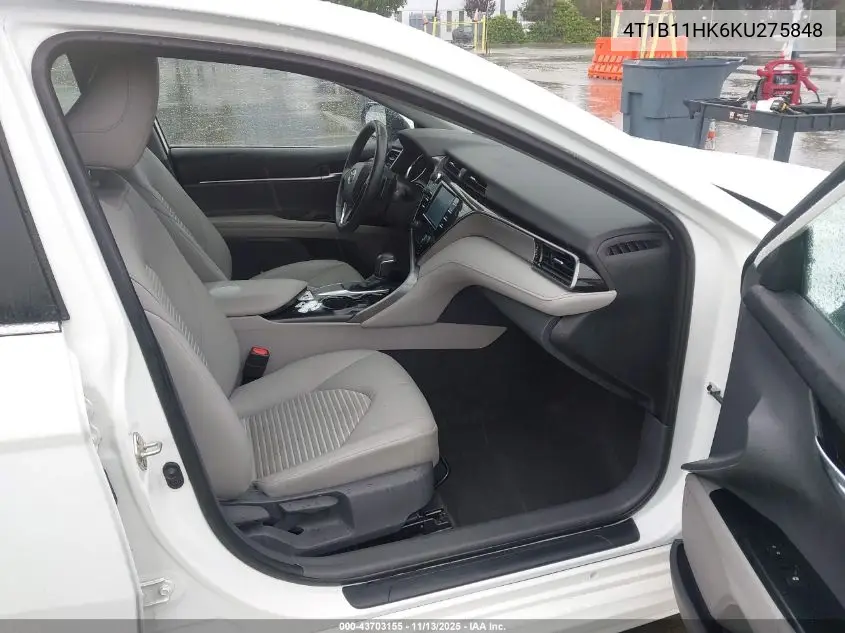 4T1B11HK6KU275848 2019 Toyota Camry Se