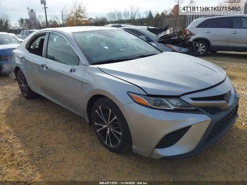 4T1B11HK1KU715460 2019 Toyota Camry Se