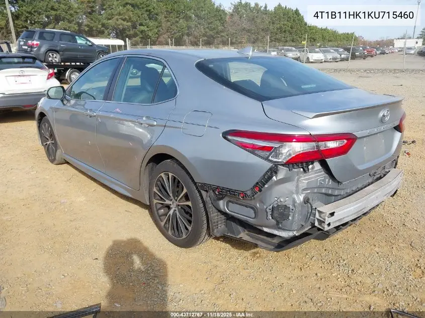 4T1B11HK1KU715460 2019 Toyota Camry Se