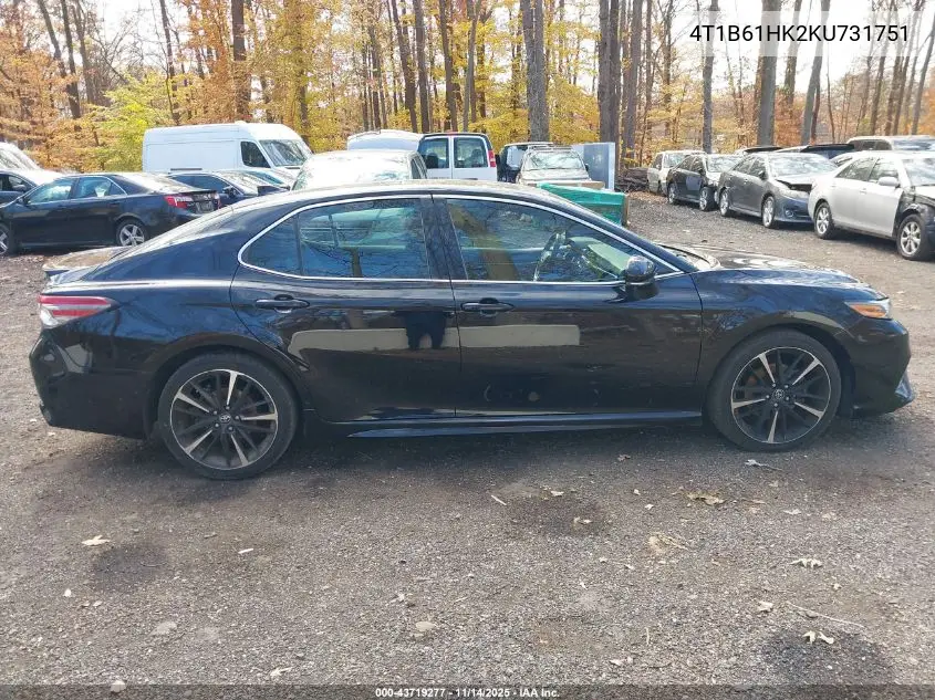 4T1B61HK2KU731751 2019 Toyota Camry Xse