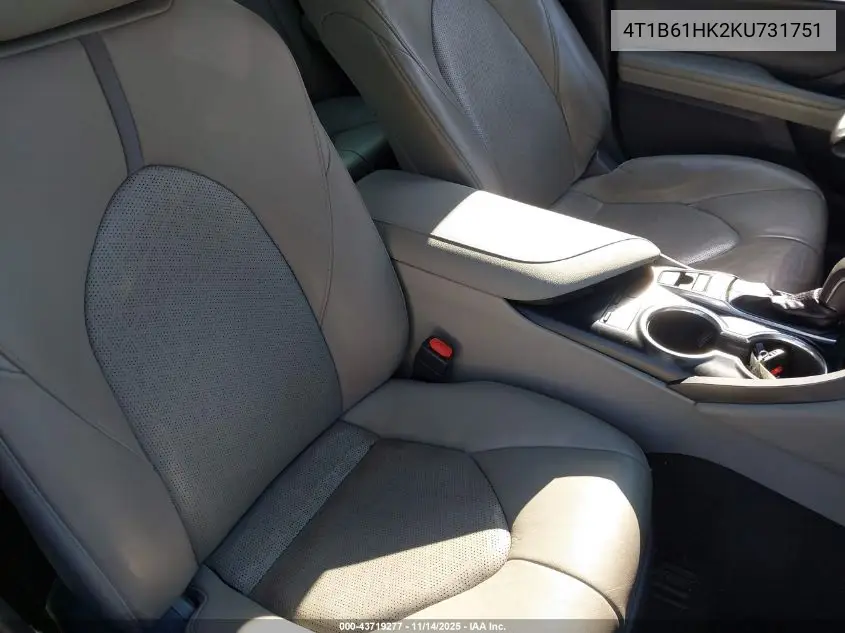 4T1B61HK2KU731751 2019 Toyota Camry Xse