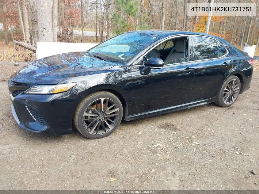 4T1B61HK2KU731751 2019 Toyota Camry Xse