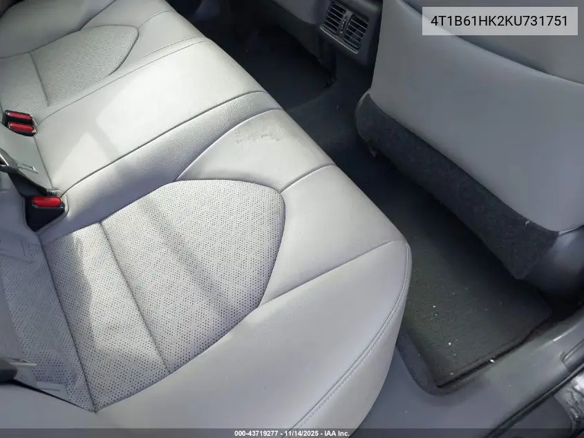 4T1B61HK2KU731751 2019 Toyota Camry Xse