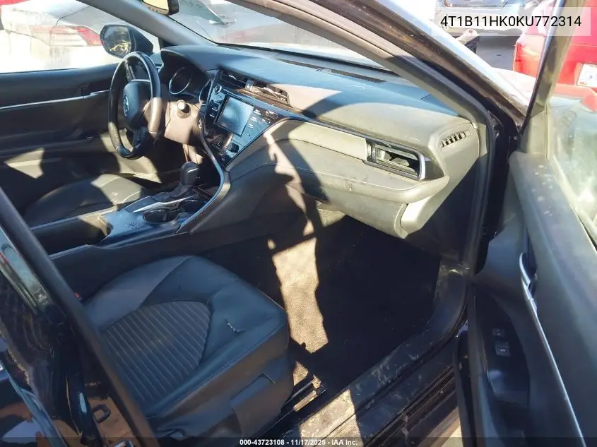 4T1B11HK0KU772314 2019 Toyota Camry Se