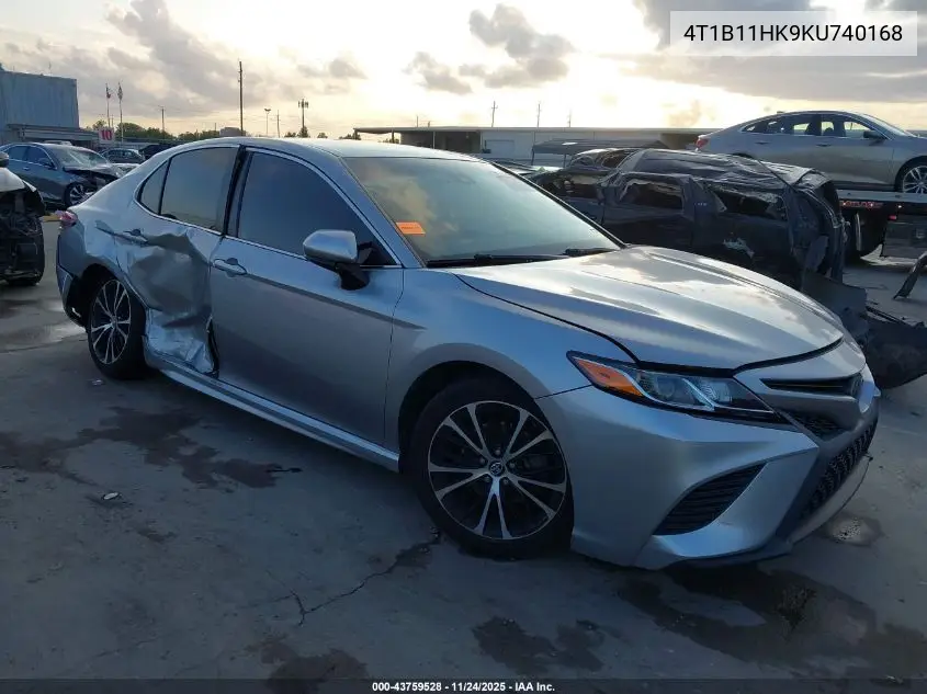 4T1B11HK9KU740168 2019 Toyota Camry Se