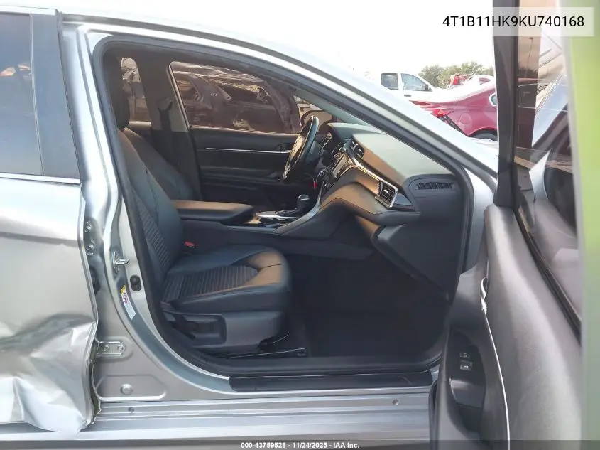 4T1B11HK9KU740168 2019 Toyota Camry Se
