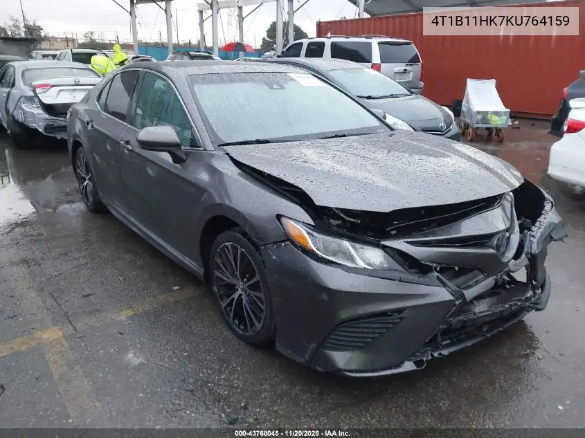 4T1B11HK7KU764159 2019 Toyota Camry Se
