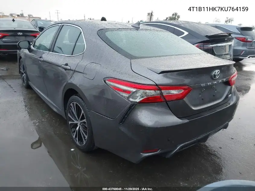 4T1B11HK7KU764159 2019 Toyota Camry Se