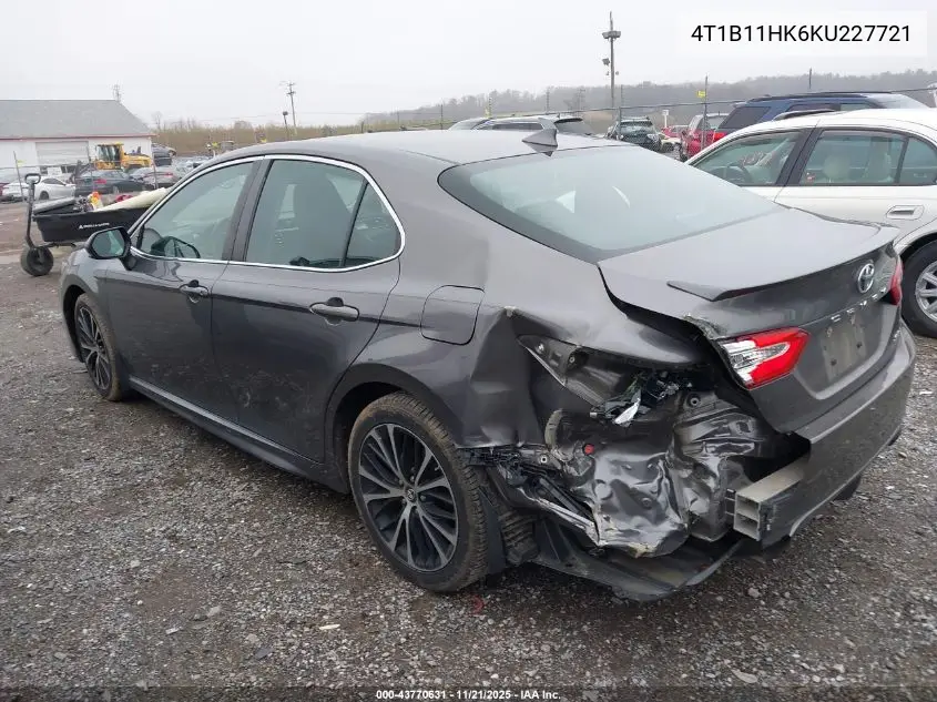 4T1B11HK6KU227721 2019 Toyota Camry Se