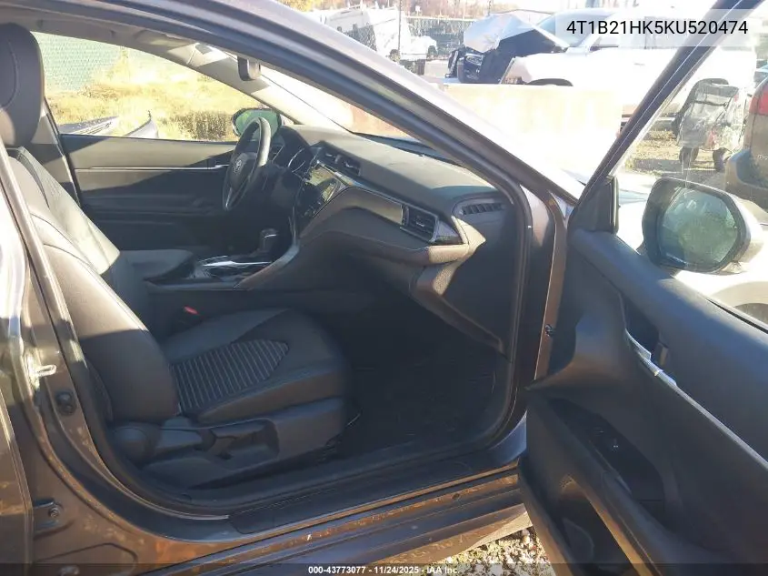4T1B21HK5KU520474 2019 Toyota Camry Hybrid Se