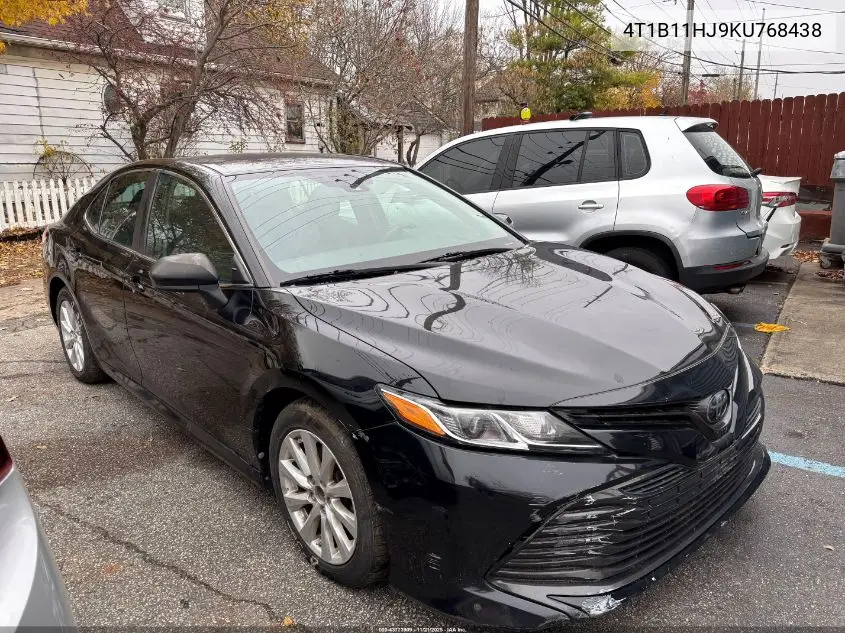 4T1B11HK9KU768438 2019 Toyota Camry Le
