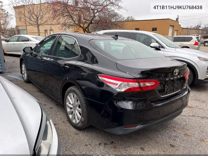 4T1B11HK9KU768438 2019 Toyota Camry Le