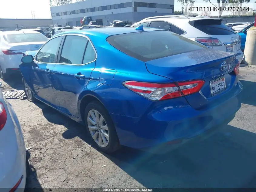 4T1B11HK4KU207144 2019 Toyota Camry Le
