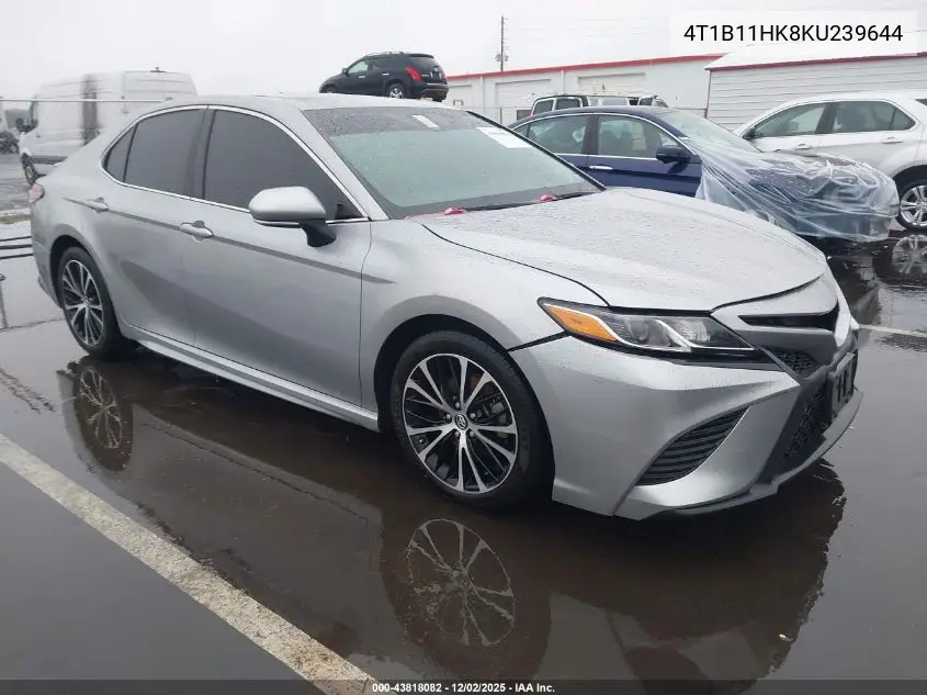 4T1B11HK8KU239644 2019 Toyota Camry Se