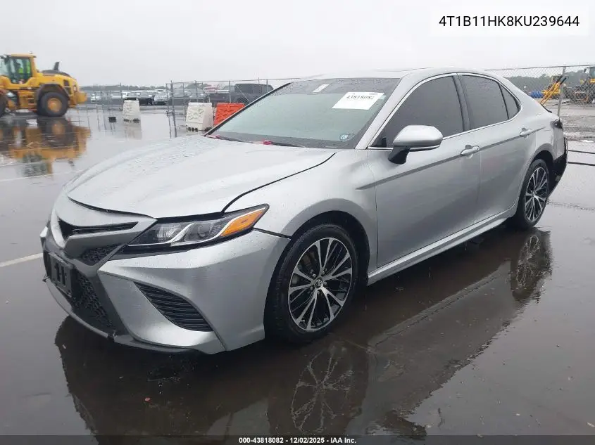 4T1B11HK8KU239644 2019 Toyota Camry Se