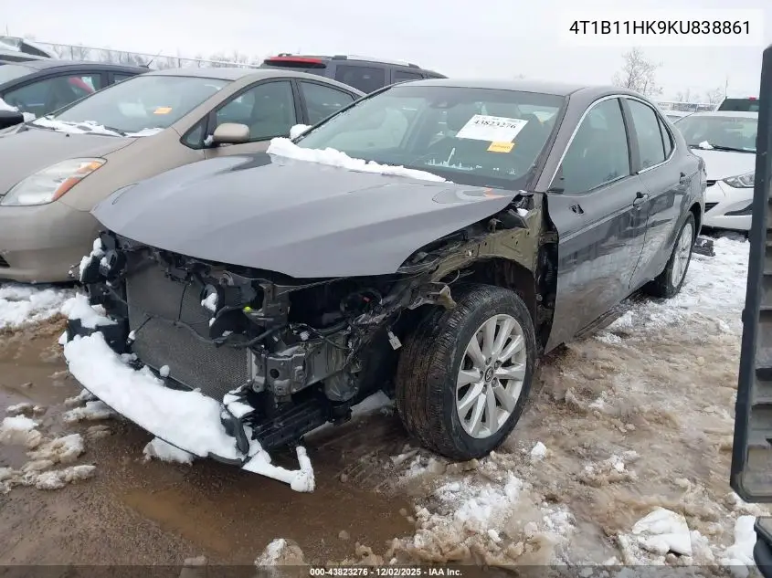 4T1B11HK9KU838861 2019 Toyota Camry Le
