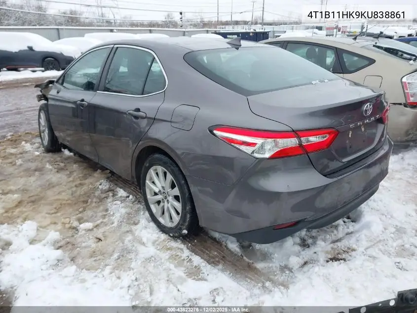 4T1B11HK9KU838861 2019 Toyota Camry Le
