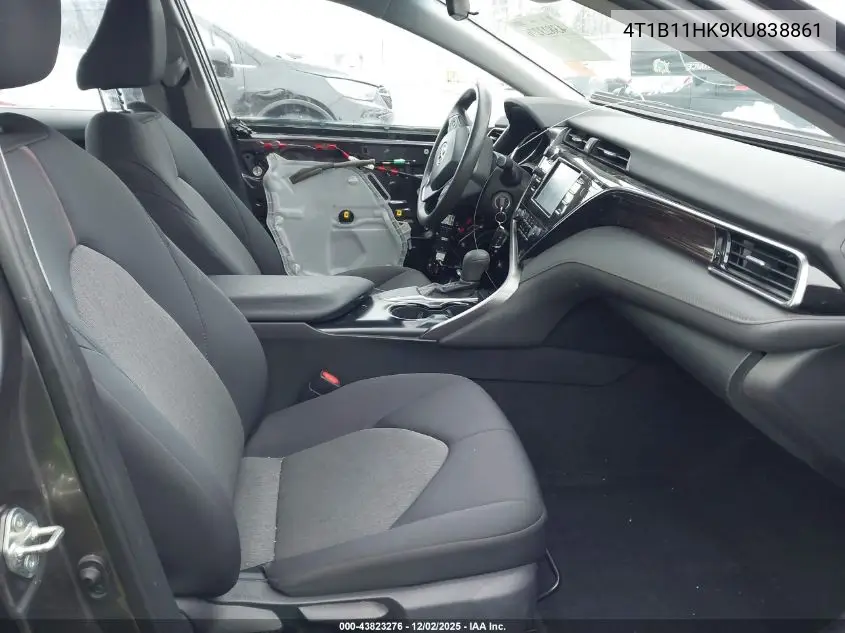 4T1B11HK9KU838861 2019 Toyota Camry Le
