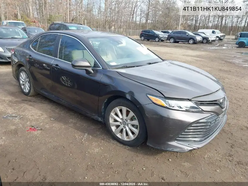 4T1B11HK1KU849854 2019 Toyota Camry Le