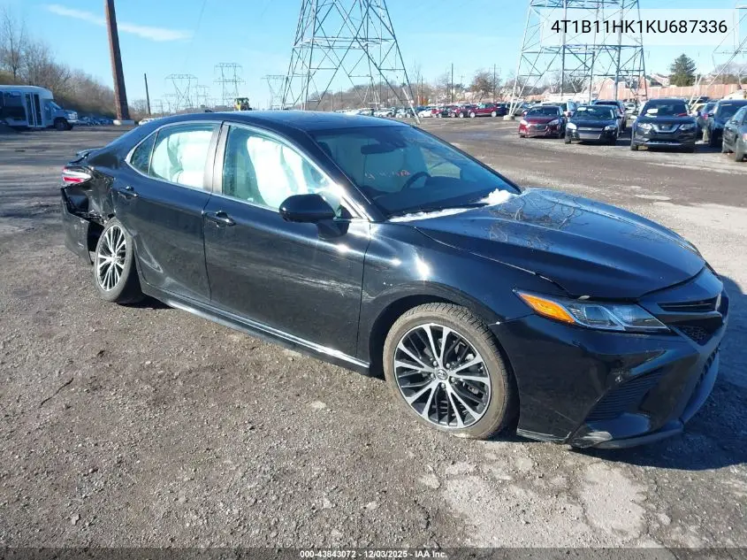 4T1B11HK1KU687336 2019 Toyota Camry Se