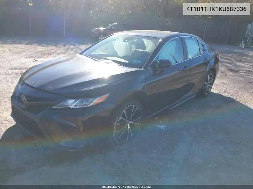 4T1B11HK1KU687336 2019 Toyota Camry Se