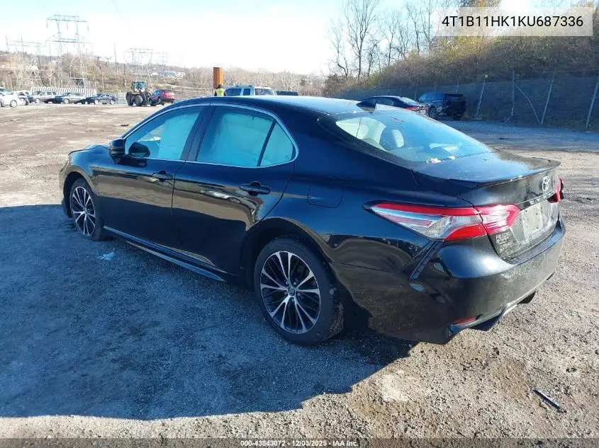 4T1B11HK1KU687336 2019 Toyota Camry Se
