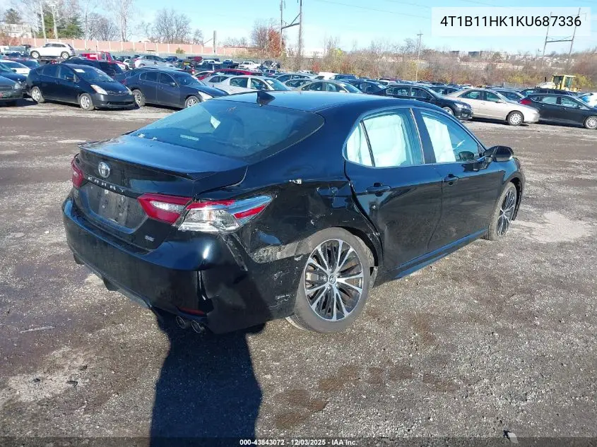 4T1B11HK1KU687336 2019 Toyota Camry Se