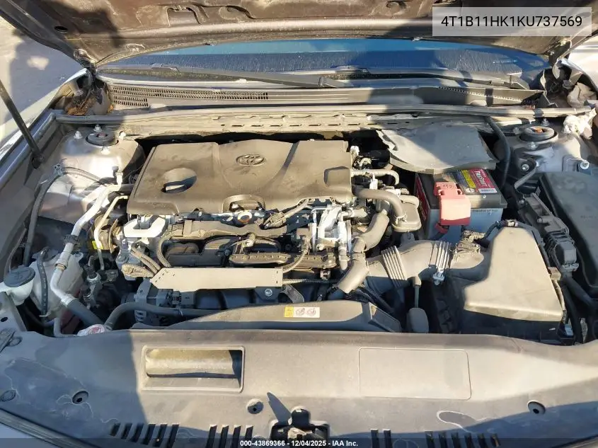 4T1B11HK1KU737569 2019 Toyota Camry Le