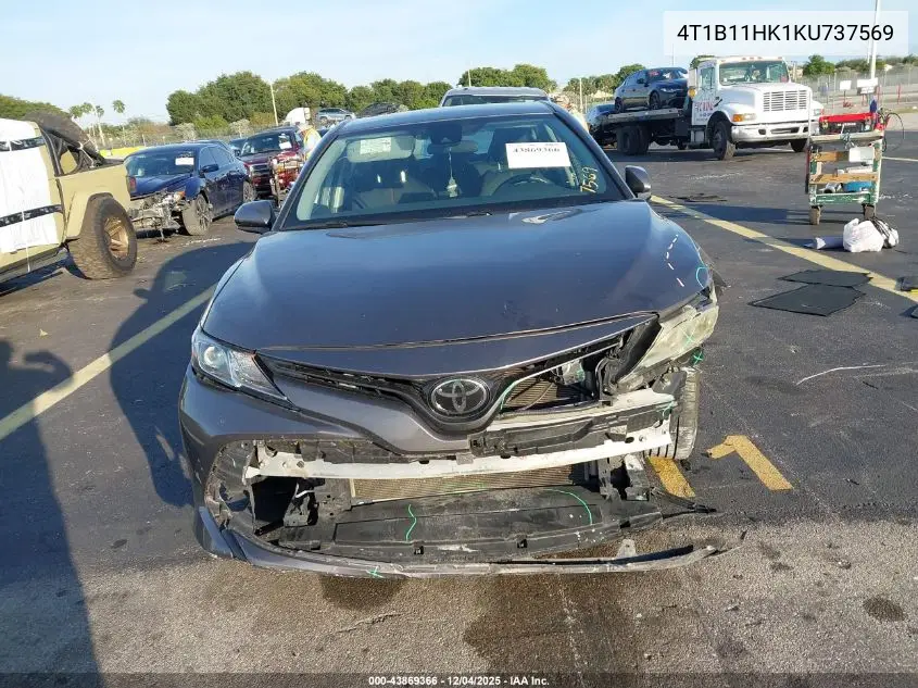 4T1B11HK1KU737569 2019 Toyota Camry Le
