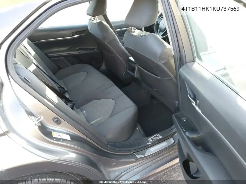 4T1B11HK1KU737569 2019 Toyota Camry Le