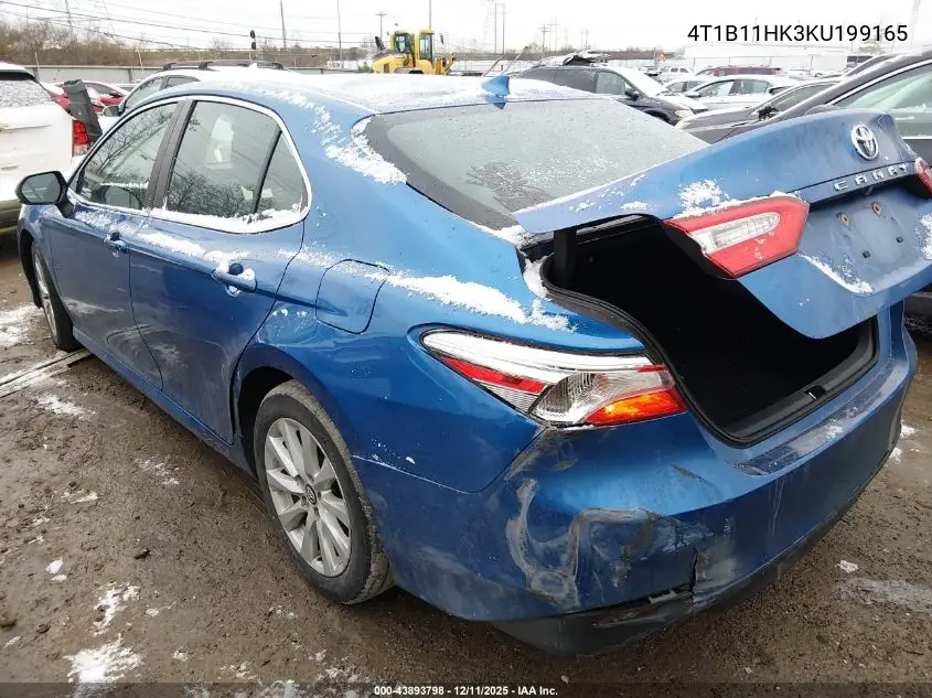 4T1B11HK3KU199165 2019 Toyota Camry Le