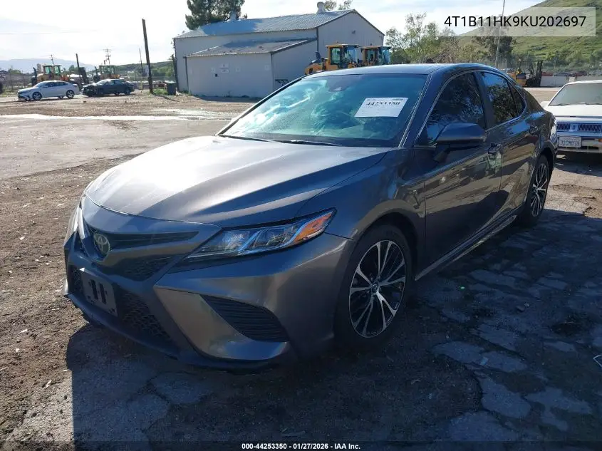 4T1B11HK9KU202697 2019 Toyota Camry Se