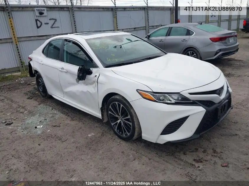 4T1J11AK2LU889870 2020 Toyota Camry Se