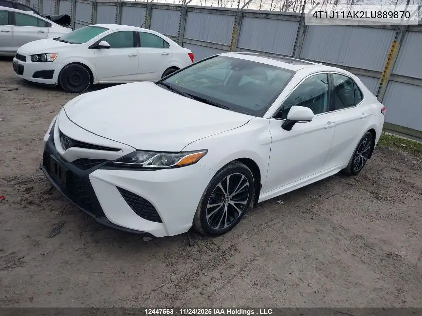 4T1J11AK2LU889870 2020 Toyota Camry Se
