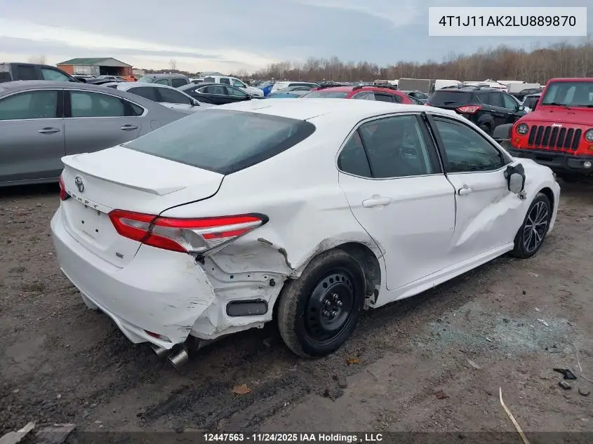 4T1J11AK2LU889870 2020 Toyota Camry Se