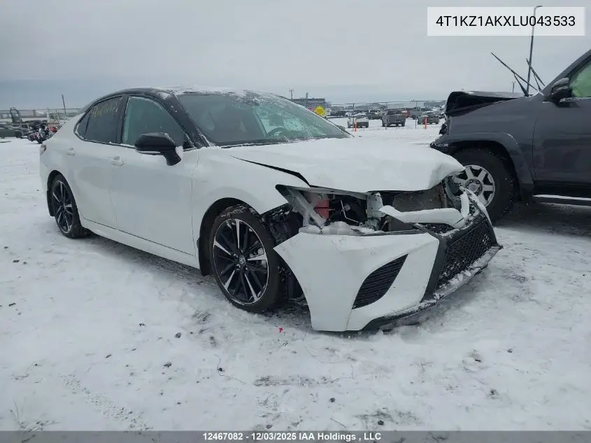 4T1KZ1AKXLU043533 2020 Toyota Camry Xse V6