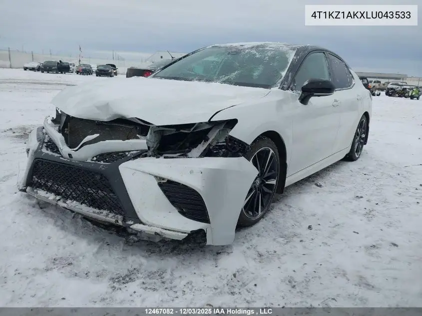 4T1KZ1AKXLU043533 2020 Toyota Camry Xse V6