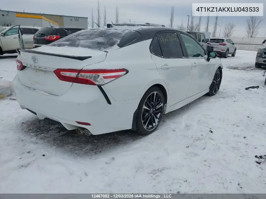 4T1KZ1AKXLU043533 2020 Toyota Camry Xse V6
