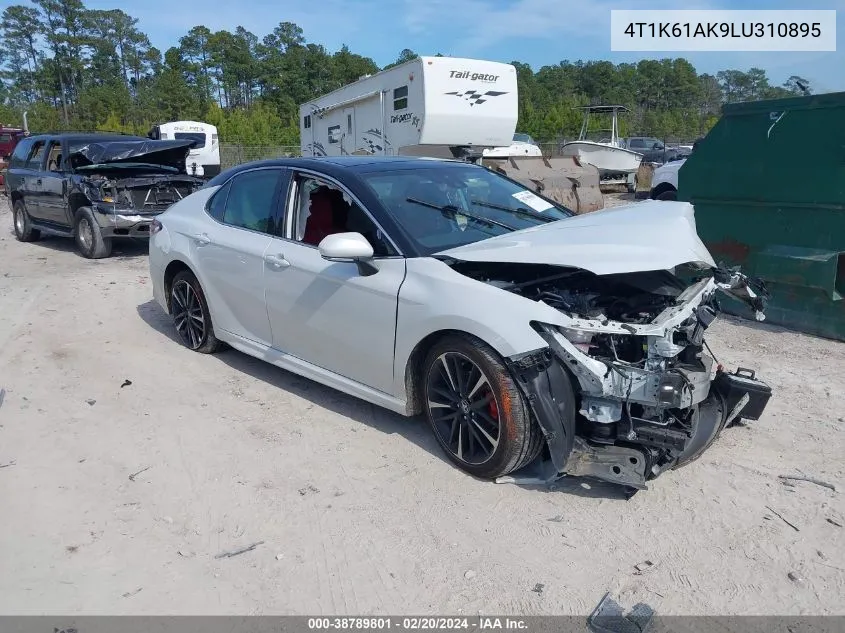 Auction sale of the 2020 Toyota Camry , vin: 4T1K61AK9LU310895, lot number: 38789801