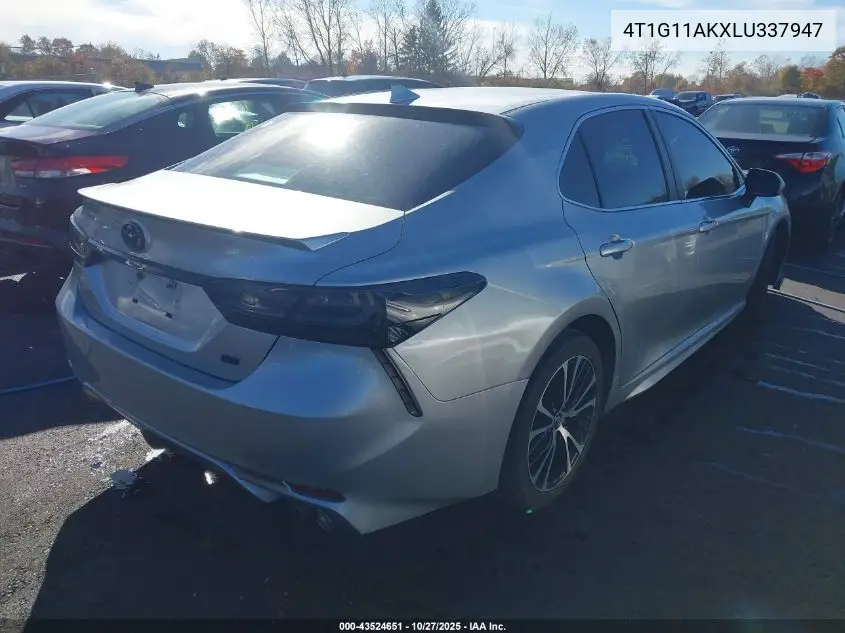 4T1G11AKXLU337947 2020 Toyota Camry Se