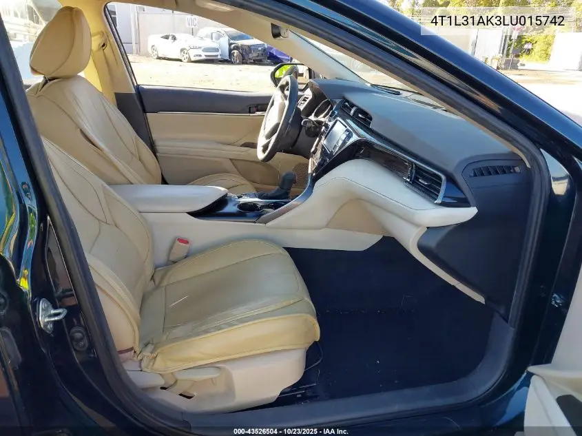 4T1L31AK3LU015742 2020 Toyota Camry Le Hybrid