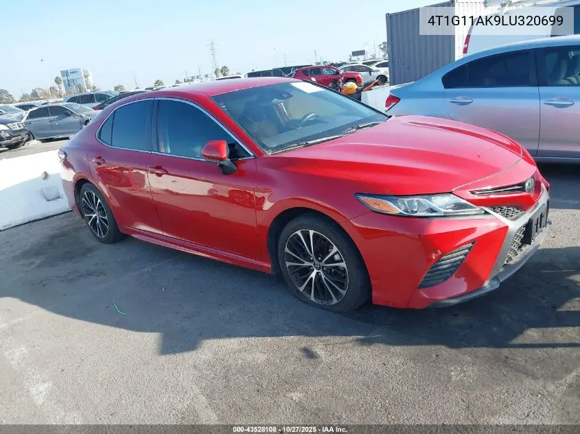 4T1G11AK9LU320699 2020 Toyota Camry Se
