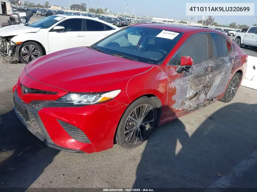 4T1G11AK9LU320699 2020 Toyota Camry Se
