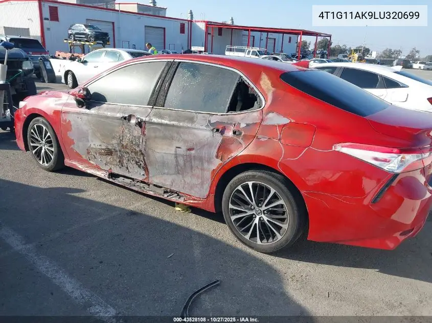 4T1G11AK9LU320699 2020 Toyota Camry Se