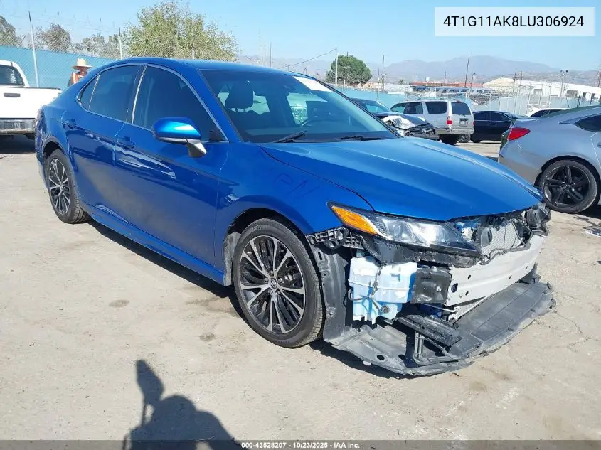 4T1G11AK8LU306924 2020 Toyota Camry Se
