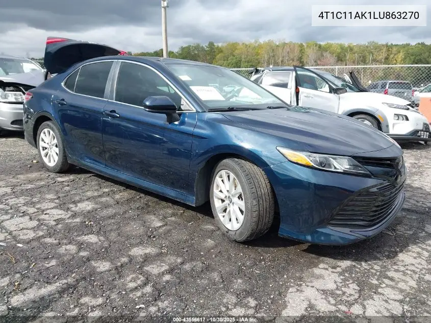 4T1C11AK1LU863270 2020 Toyota Camry Le