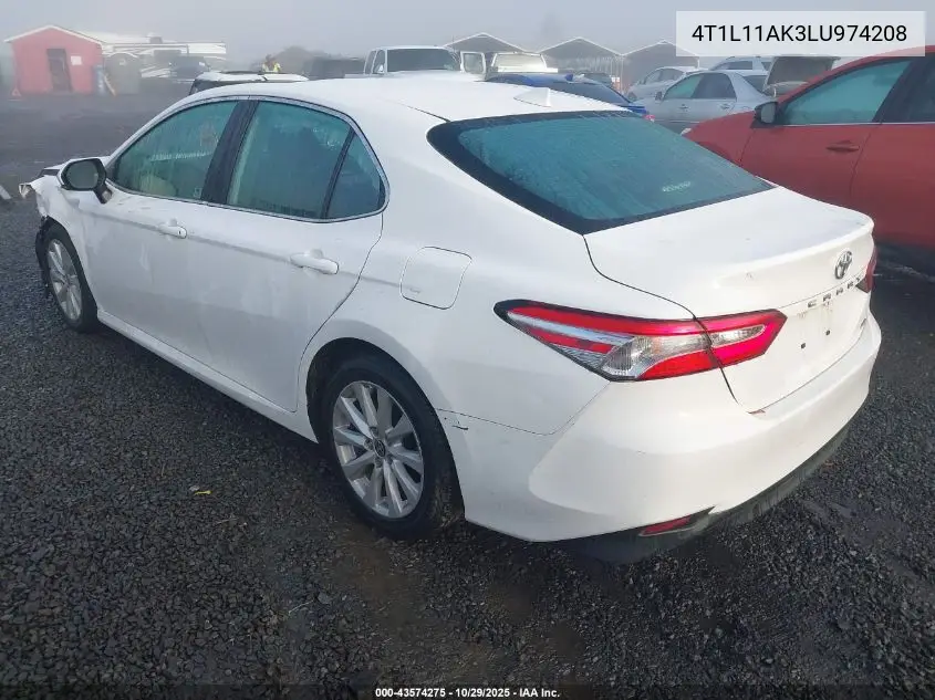 4T1L11AK3LU974208 2020 Toyota Camry Le