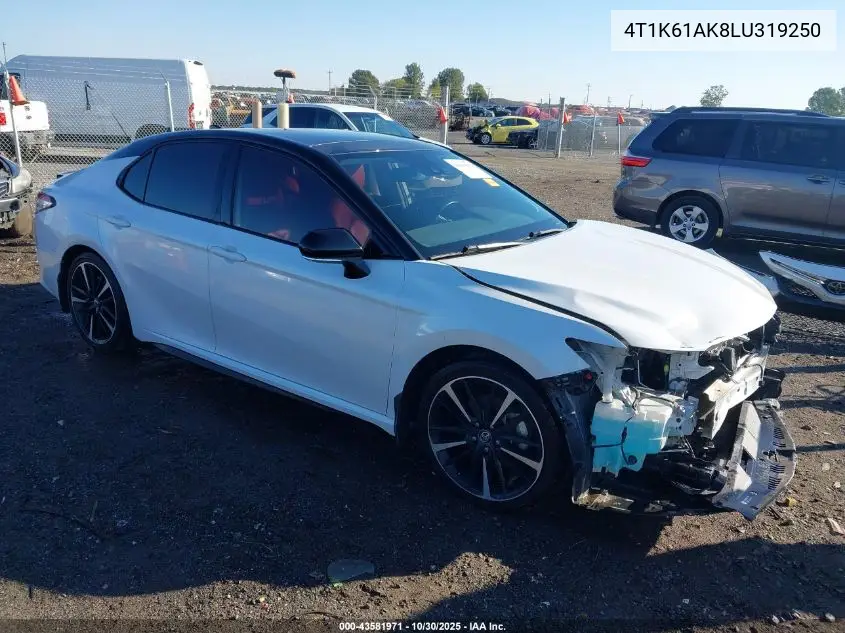 4T1K61AK8LU319250 2020 Toyota Camry Xse